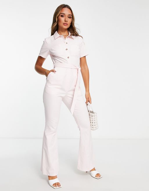 Pale pink hot sale boiler suit