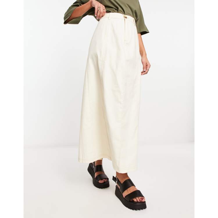 Asos a line midi skirt best sale