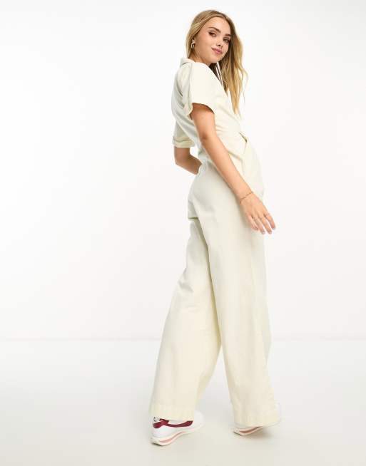 ASOS DESIGN wide leg pants in soft twill - part of a set