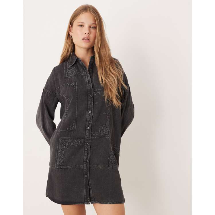 TODAYFUL Embroidery Patchwork Shirts 黒 TODAYFUL Embroidery Patchwork Shirts 大人気 トゥデイフルのエン