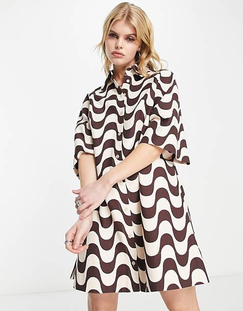 VL the Label cut out wrap long sleeve mini dress in ASOS Damen Kleidung Kleider Wickelkleider 
