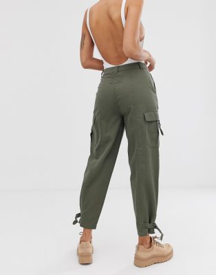 khaki utility trousers