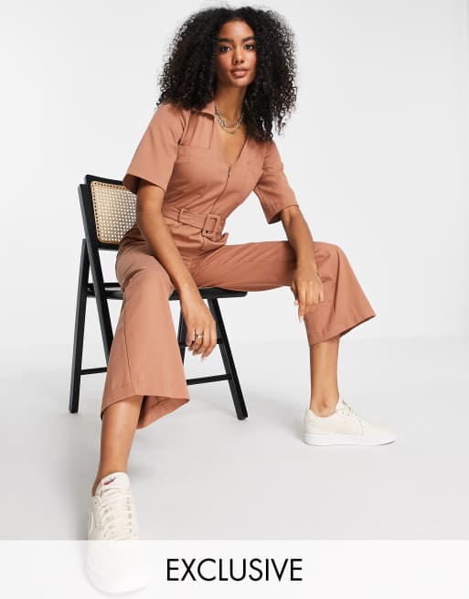 Asos store rust jumpsuit