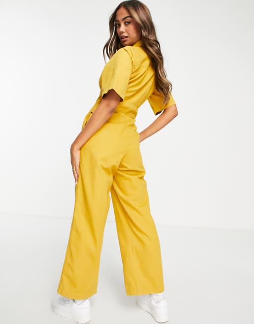 Asos best sale yellow jumpsuit