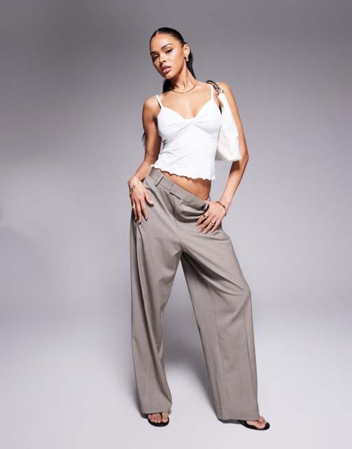 ASOS DESIGN twist bust cami top in white, 2 of 4
