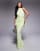ASOS DESIGN twist bust detail halter maxi dress with tie back neck in pistachio - view 1