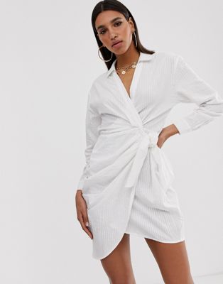 White Wrap Mini Dress Best Sale, UP TO ...