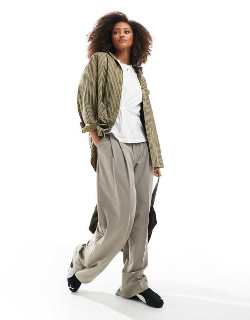 ASOS DESIGN twist detail oversized t shirt in white