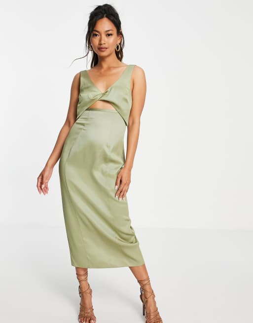 Asos silk outlet midi dress