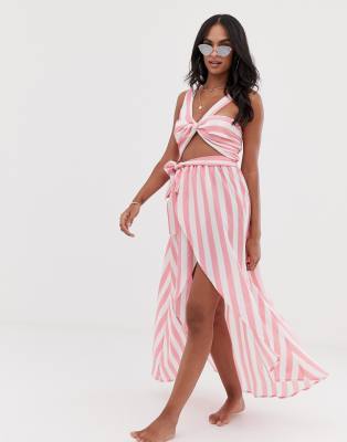 asos twist front dress