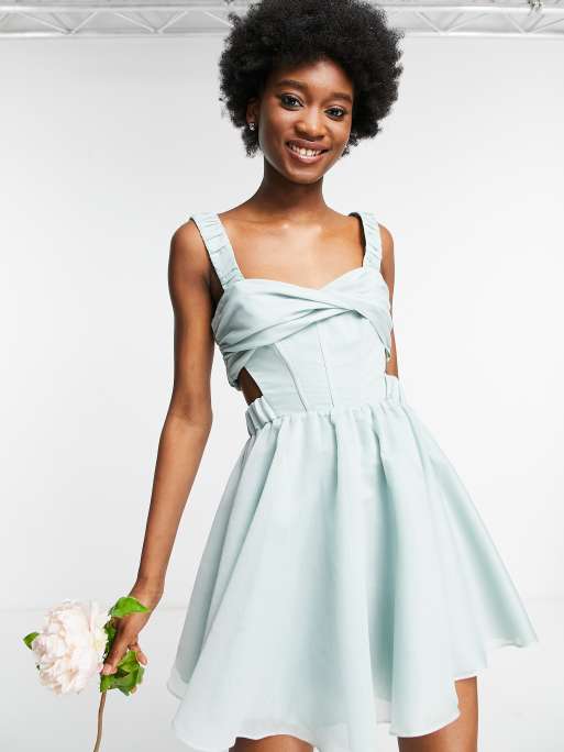 Baby blue dress asos hotsell