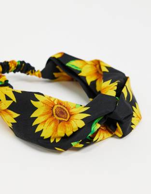 sunflower print headband