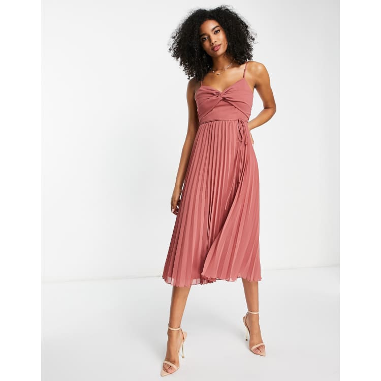 ASOS Edition Curve Twist Front Cami Midi Dress