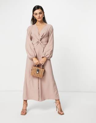 blush wide leg jumpsuit