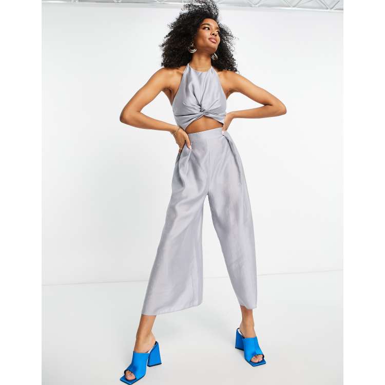 Asos store silver jumpsuit