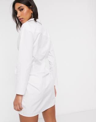 asos long white shirt