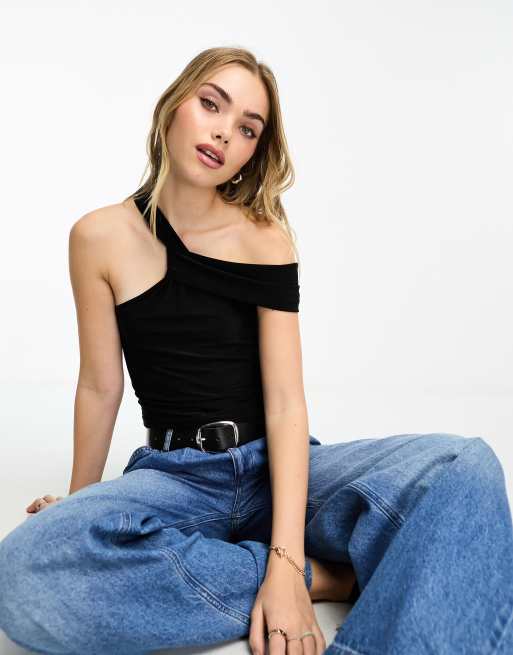 Asos one 2025 shoulder top