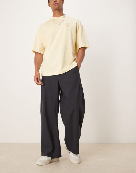 ASOS DESIGN twisted horseshoe trouser in black - view 1