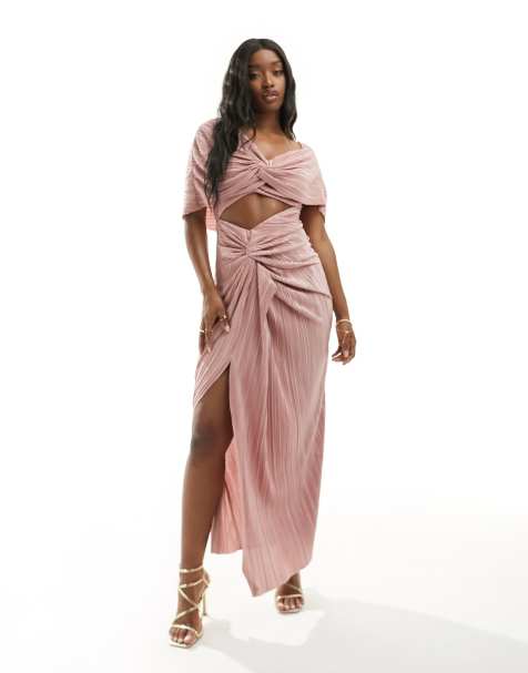 Pink night best sale out dress