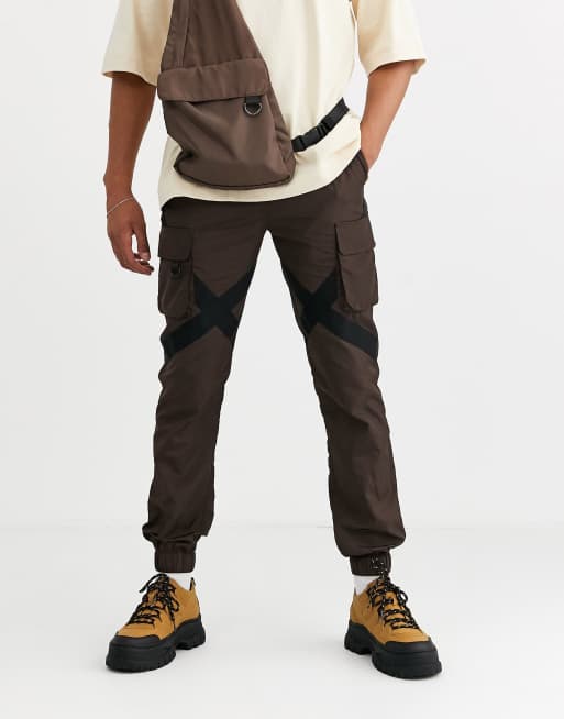 asos black cargo pants