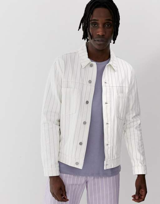 Asos white 2024 denim jacket