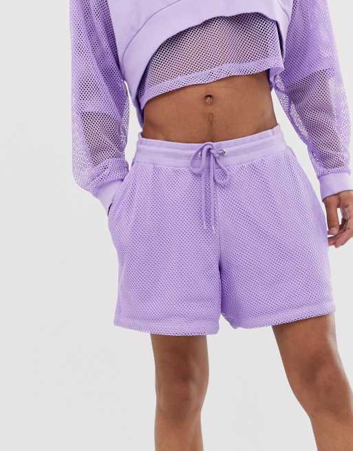 Unknown Mesh Shorts V Purple Design