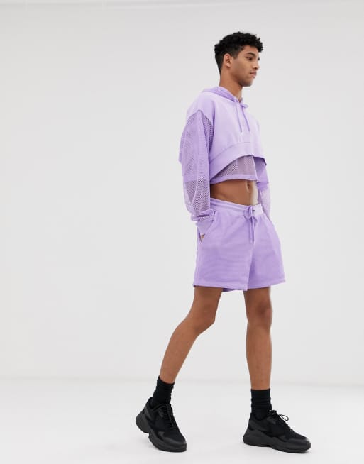 Unknown Mesh Shorts V Purple Design