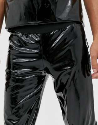 asos wet look jeans