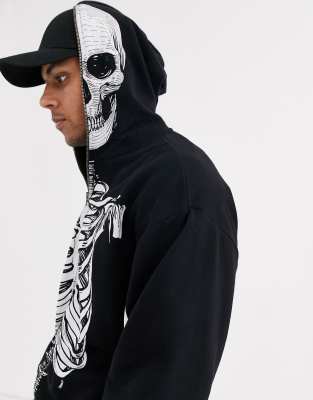 skeleton wearing hoodie