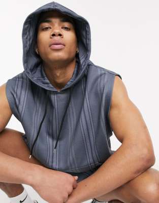 asos sleeveless hoodie