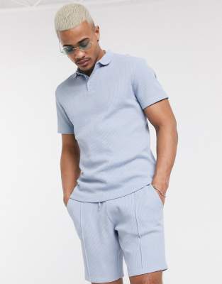 polo waffle shorts