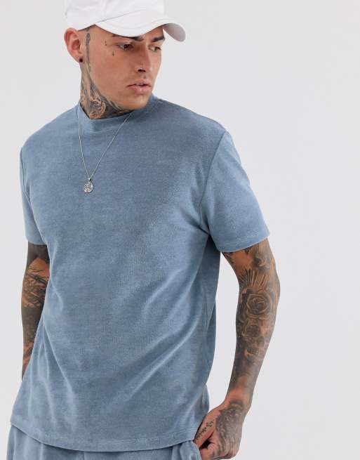 mens towelling t shirt