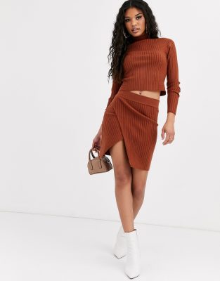 asos sweater skirt set