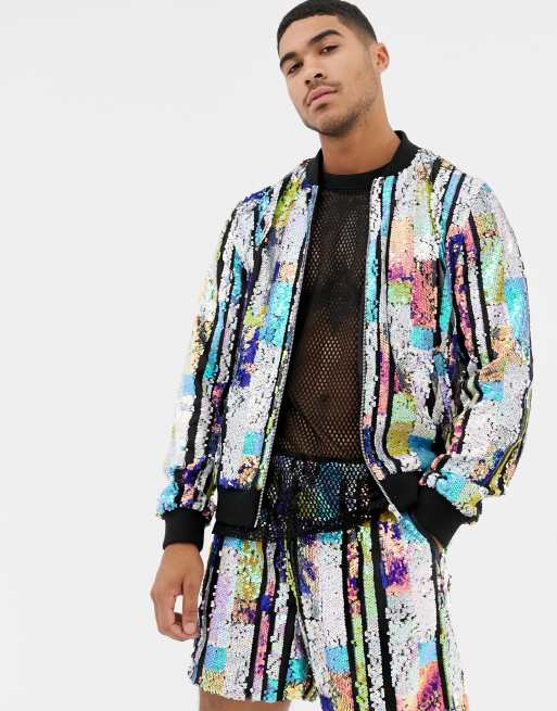 Asos mens 2024 sequin jacket