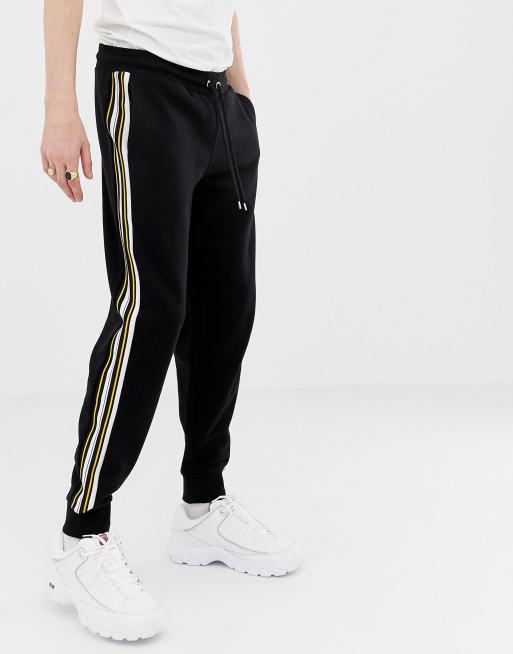 sweatpants with two stripes