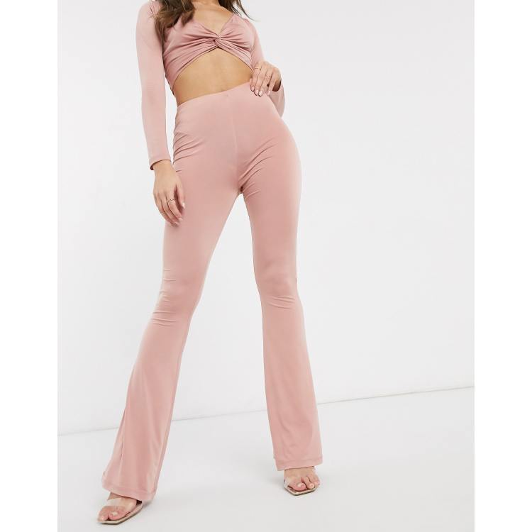 ASOS DESIGN two-piece slinky flare pants