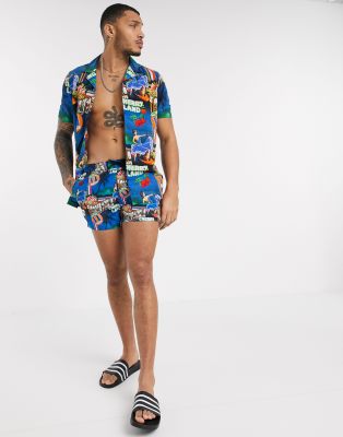 mens two piece swim set