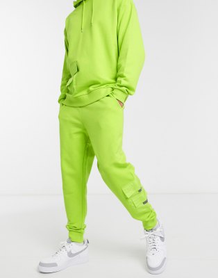 lime green sweat pants