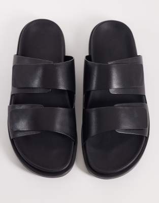 two strap sandals  leather