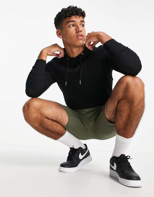 ASOS DESIGN - Tynd sort hættetrøje