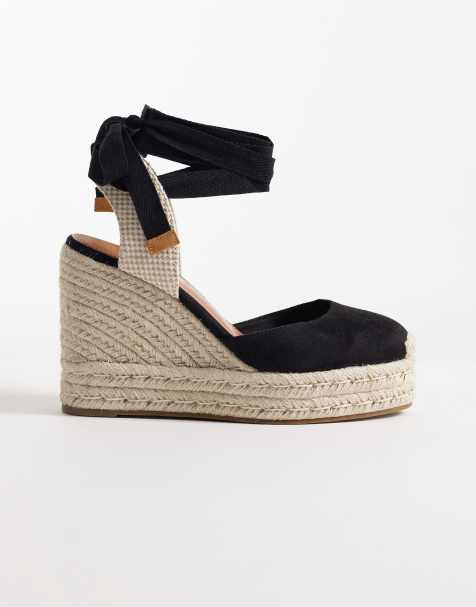 ASOS DESIGN – Tyra – Keilabsatzschuhe in Schwarz mit geschlossener Zehenpartie - view 1