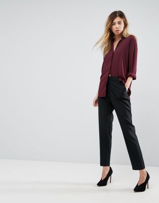 ankle black trousers