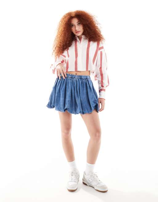 ASOS DESIGN - Ultimate - Camicia corta a righe rosse, 4 di 4