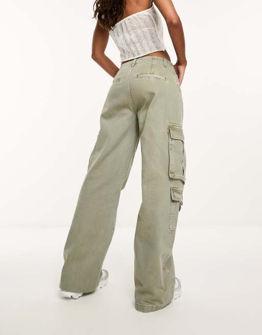 ASOS DESIGN ultimate cargo jean in washed khaki | ASOS
