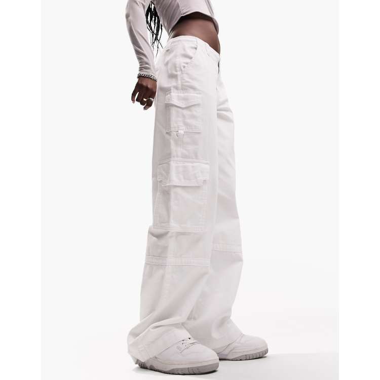 ASOS DESIGN ultimate cargo jeans in white