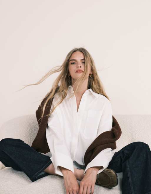 ASOS DESIGN - Ultimate - Chemise oversize - Blanc