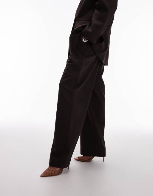 ASOS DESIGN - Ultimate - Chokoladebrune habitbukser i herrestil, 2 af 5