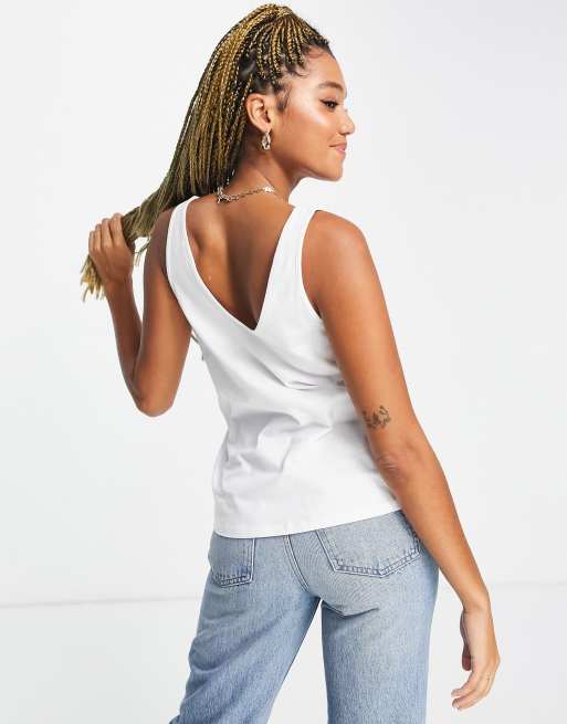 ASOS DESIGN ultimate cotton blend scoop neck vest in 2 pack SAVE - MULTI, 2 of 4