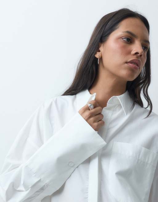 ASOS DESIGN ultimate cotton shirt in white, 2 of 4