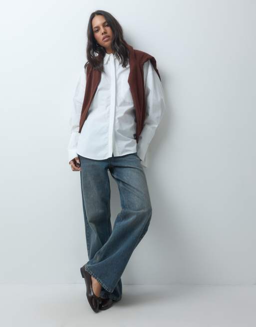 ASOS DESIGN ultimate cotton shirt in white, 3 of 4